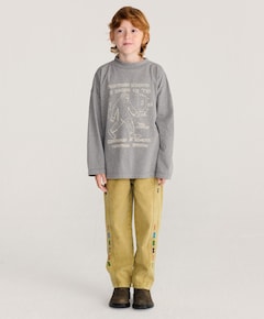 Twill uniseks jeans  beige