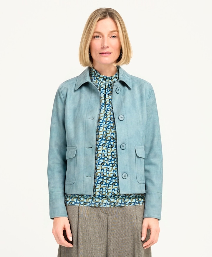 Dames jas blauw