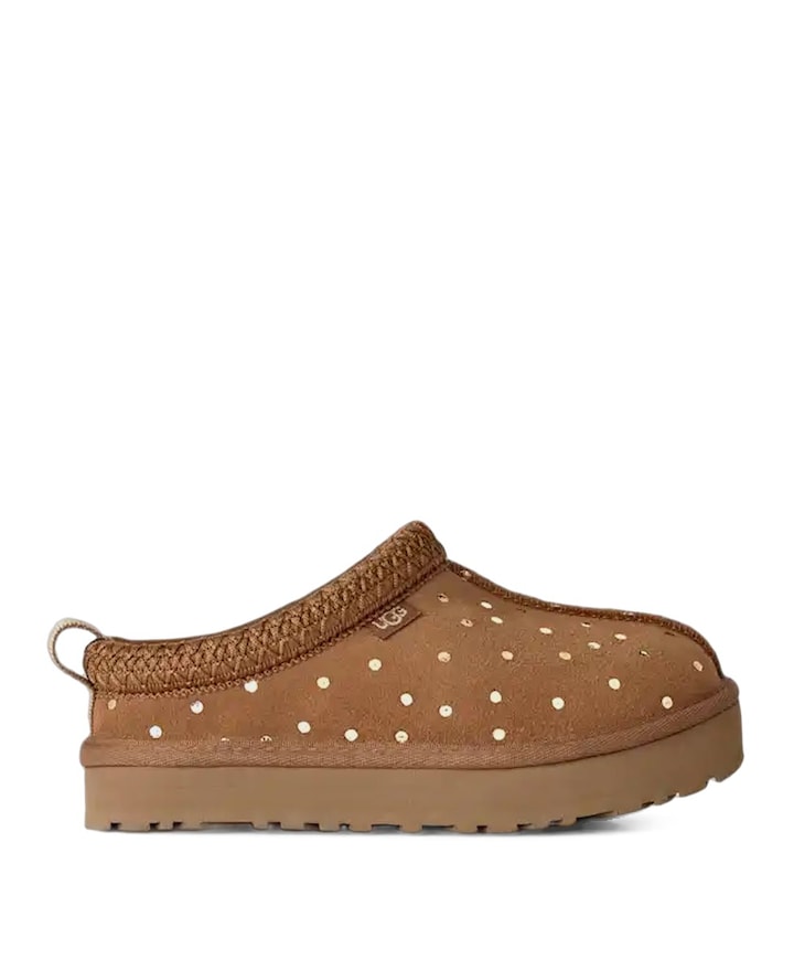 K TAZZ SHINY DOTS meisjes instappers bruin
