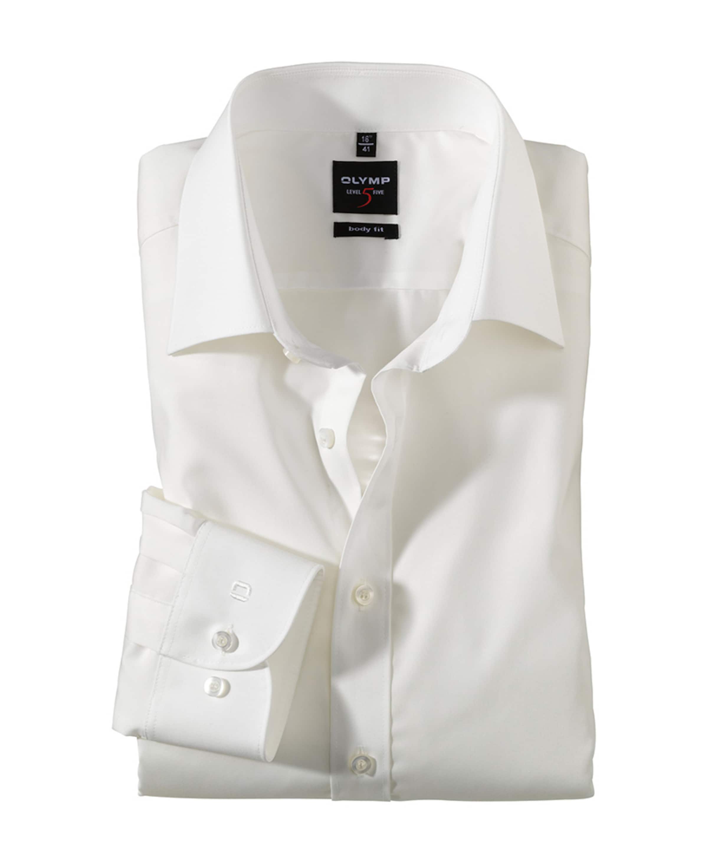 Heren overhemd lange mouw wit