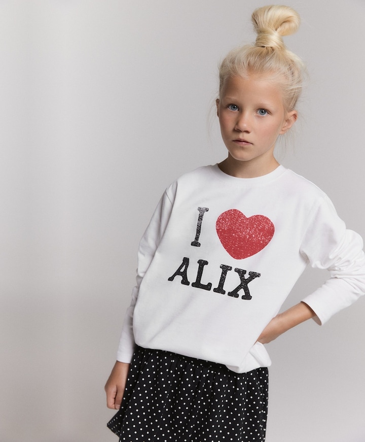 Meisjes longsleeve wit
