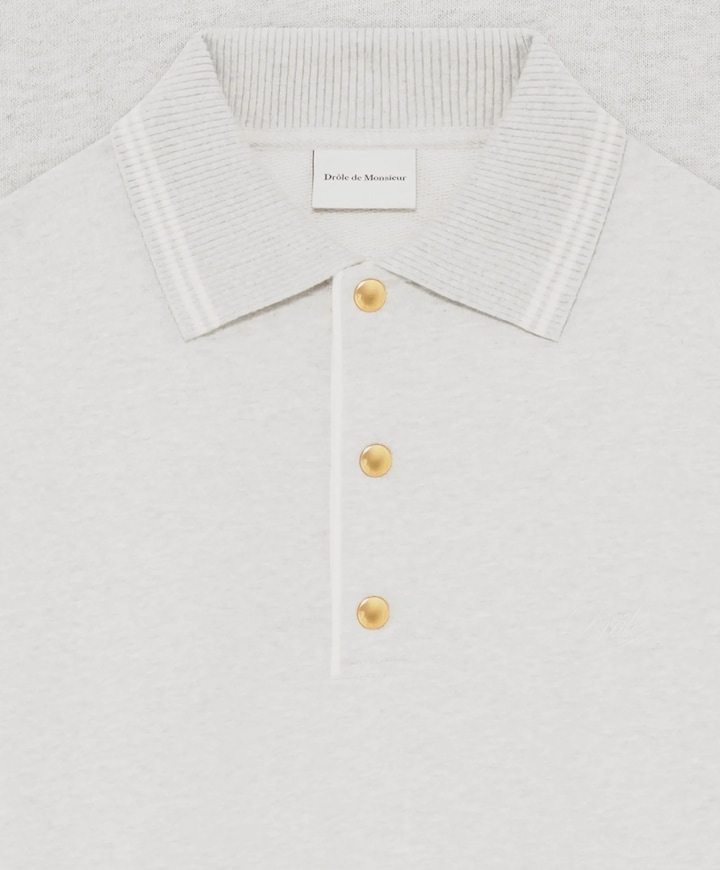 Heren polo grijs