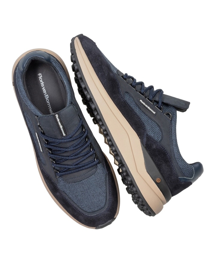heren veterschoenen blauw