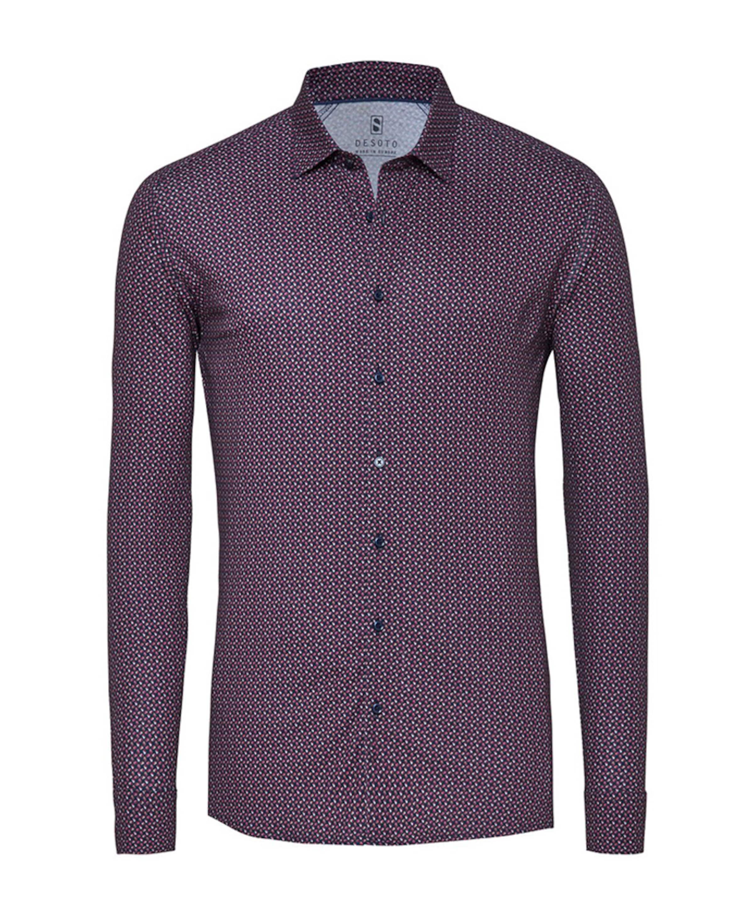Overhemd lange mouw bordeaux