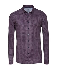 Overhemd lange mouw bordeaux