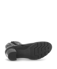 dames enkellaarzen zwart