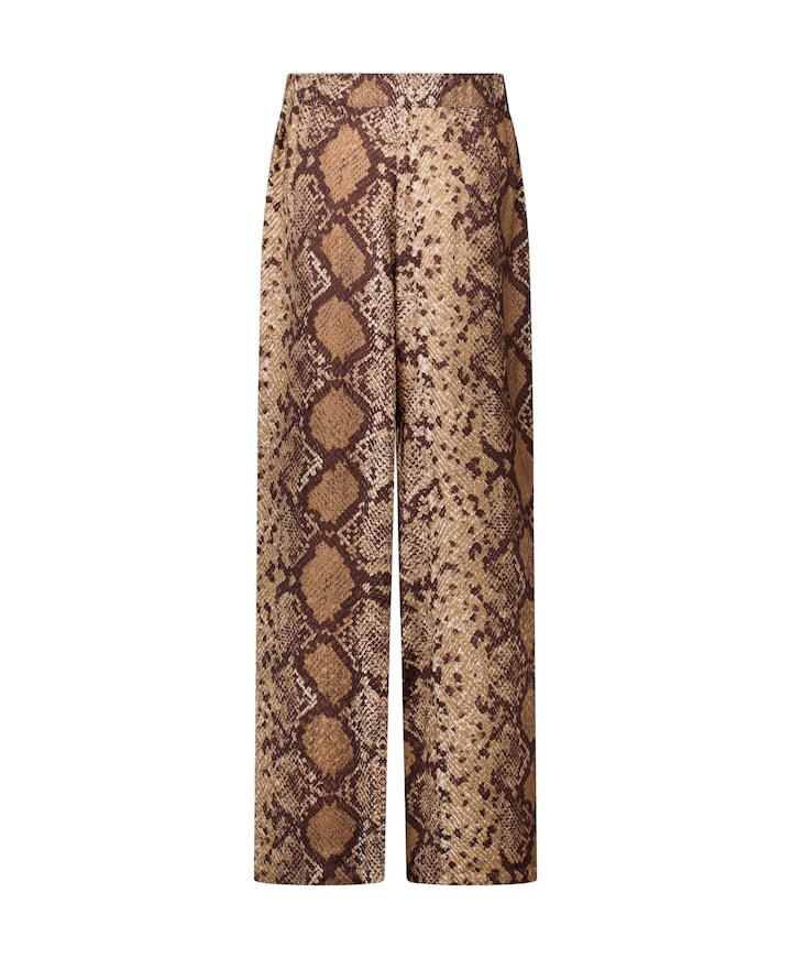 Mienke snake dames broek beige