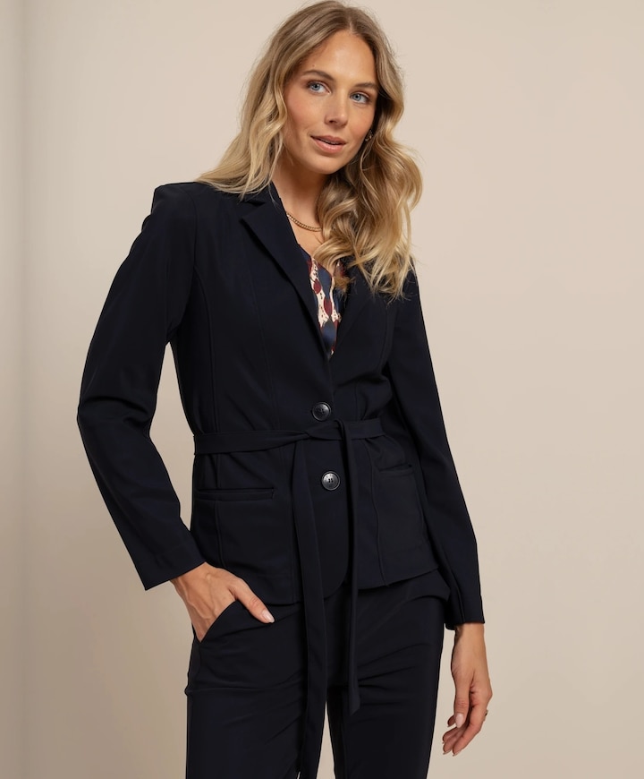 Dames blazer blauw
