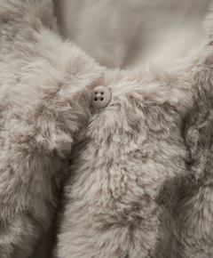 Meisjes gilet beige