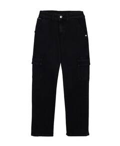 WASHED BLACK CARGO REG. STRGHT jeans zwart