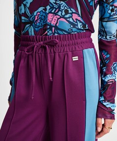 Colourblock Plum broek paars