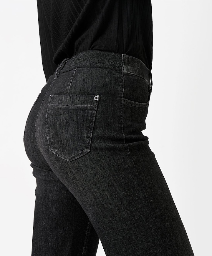 Jenny Wide dames jeans grijs