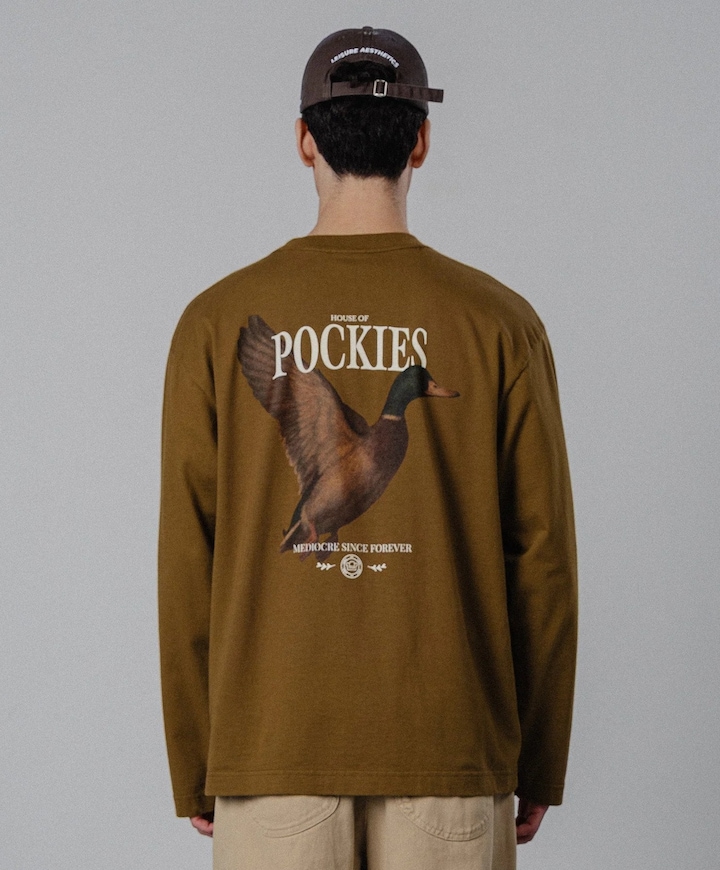 Heren longsleeve groen