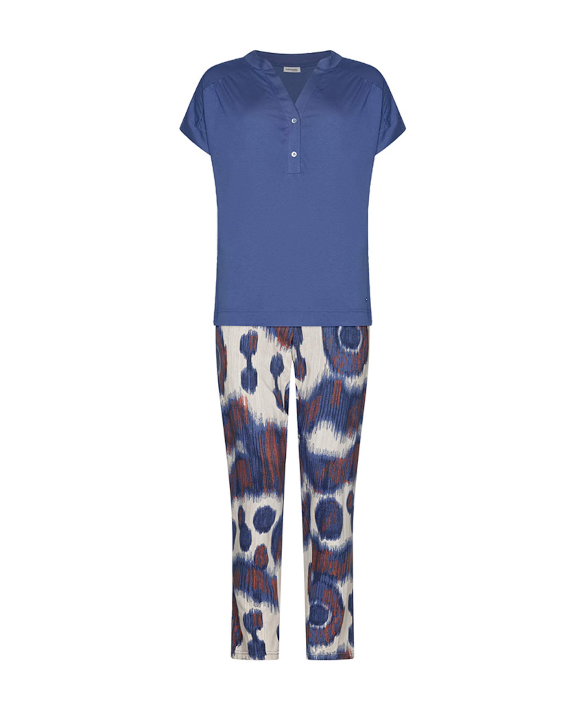 Dames pyjamaset blauw