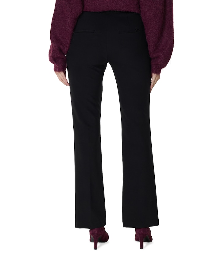 Jenny Wide Flared dames broek zwart