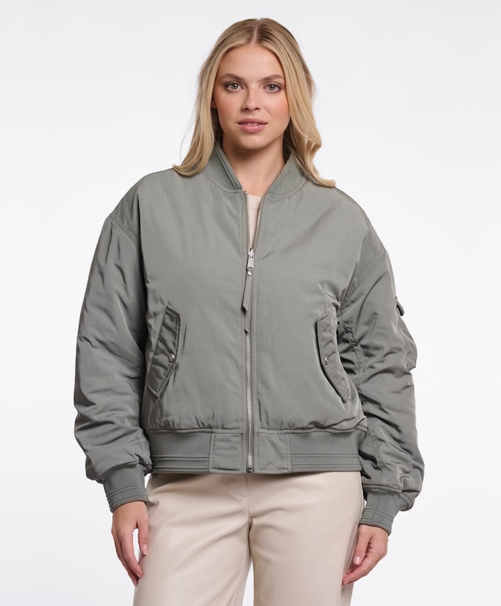 Dames jas reversible groen