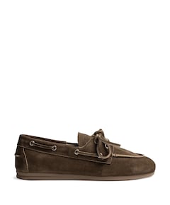 dames mocassins bruin