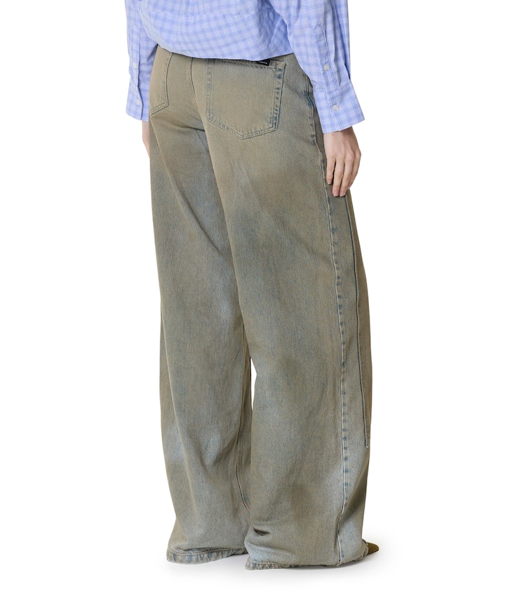 Celeste Patch Vintage Tall Jeans dames jeans beige