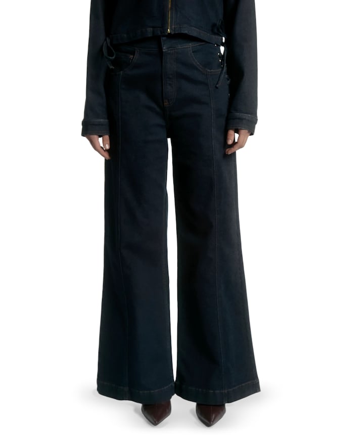 CHARLY LACING CO 503 dames broek blauw