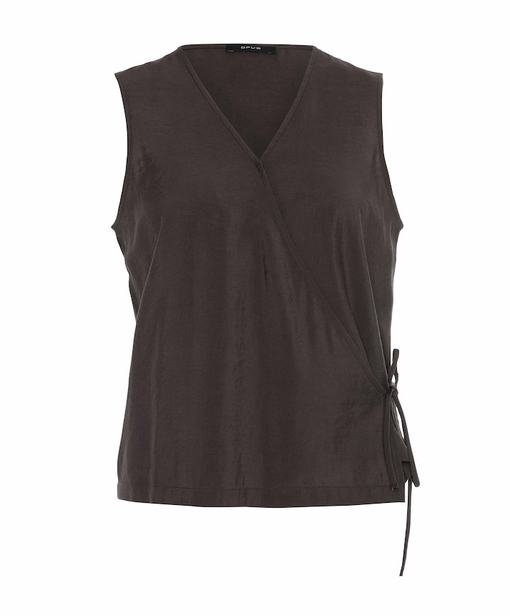 Dames top bruin