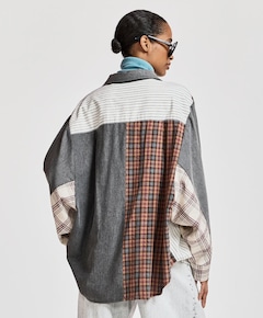 Dames blouse grijs