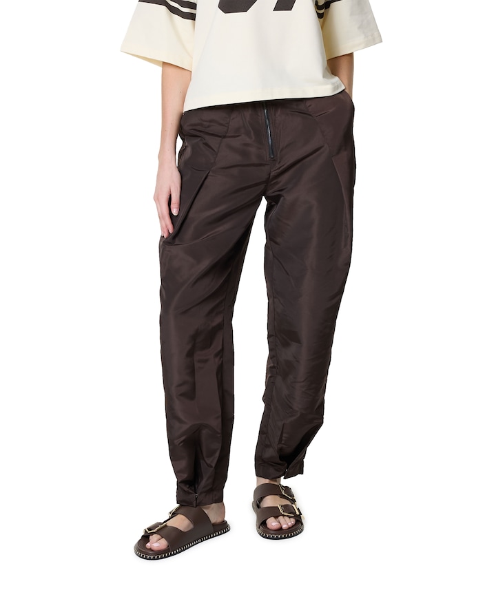 TriceCC Pleat LL dames broek bruin