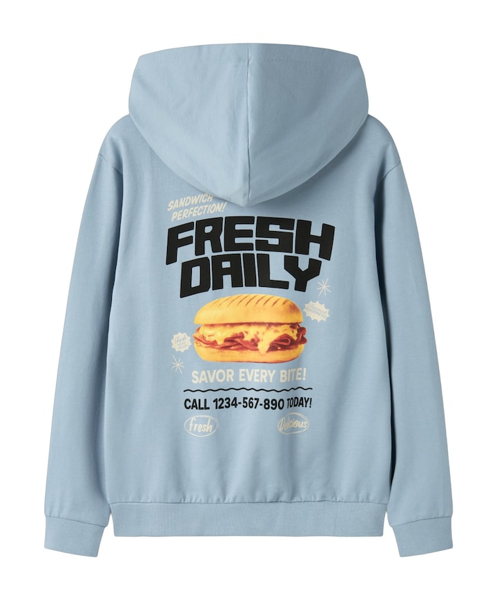 Jongens hoodie blauw