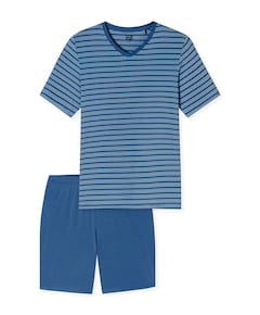 Heren pyjamaset blauw