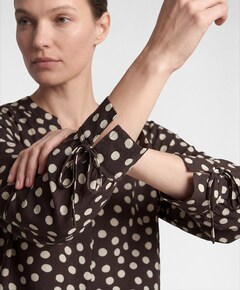 Dames blouse bruin