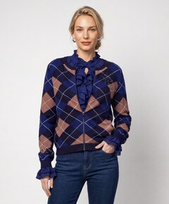 Dames vest blauw