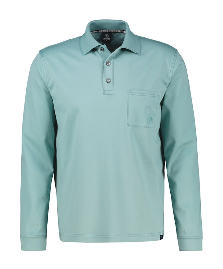 Heren polo blauw