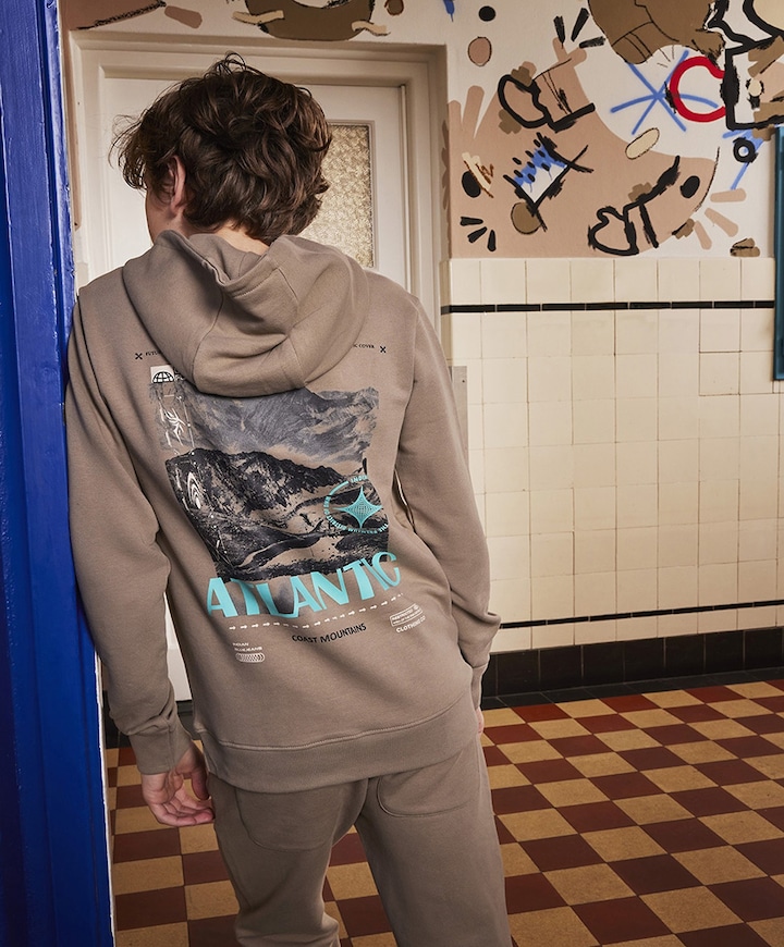 Jongens hoodie beige