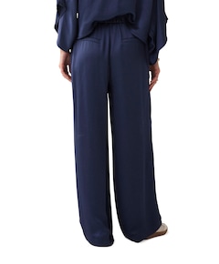Trousers Heavy silky touch dames broek blauw