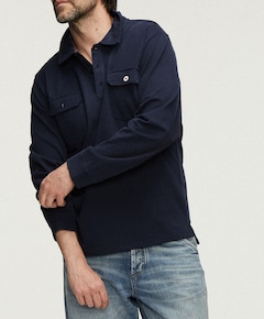 Heren polo blauw