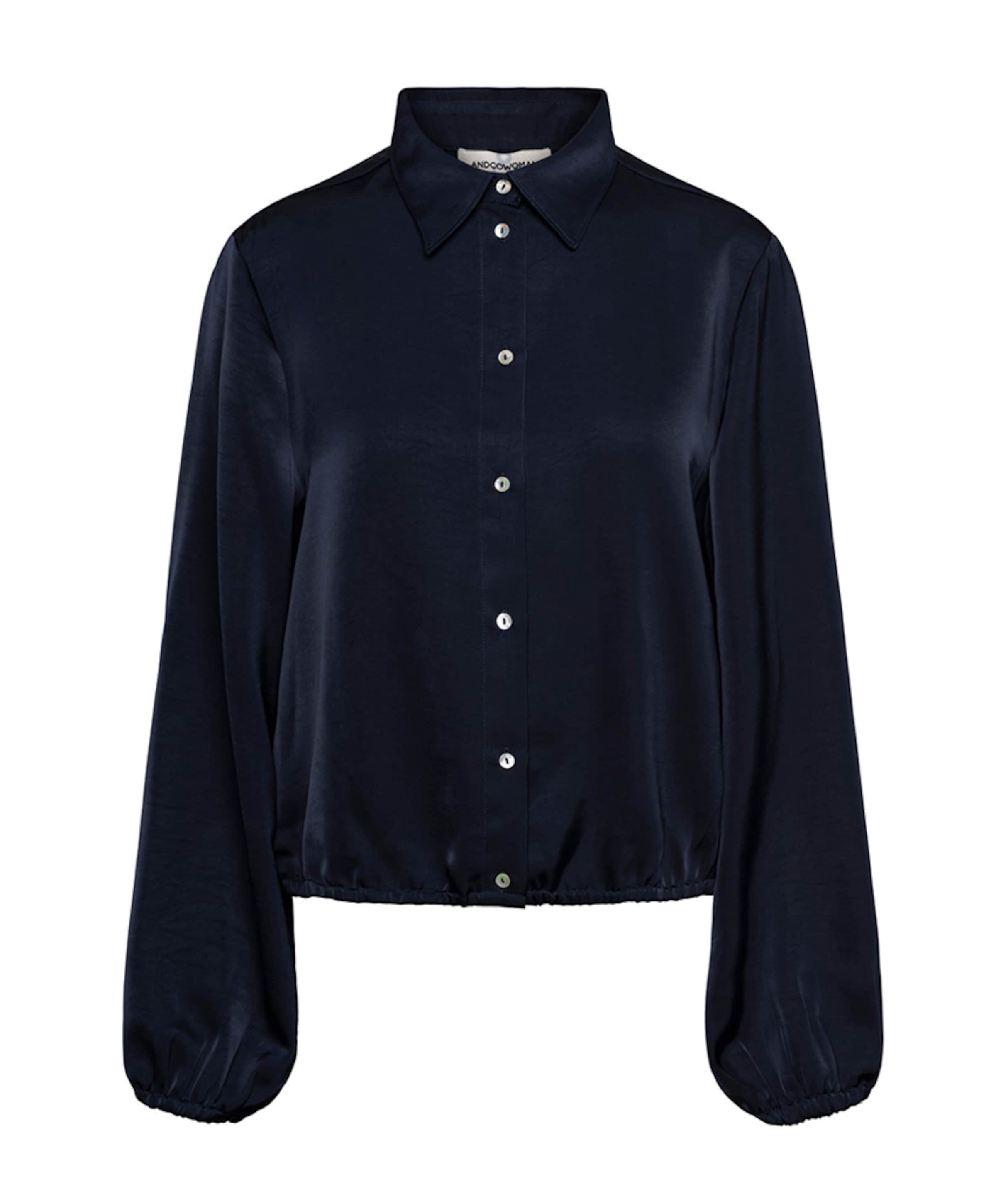 Dames blouse blauw