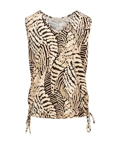 Dames top bruin