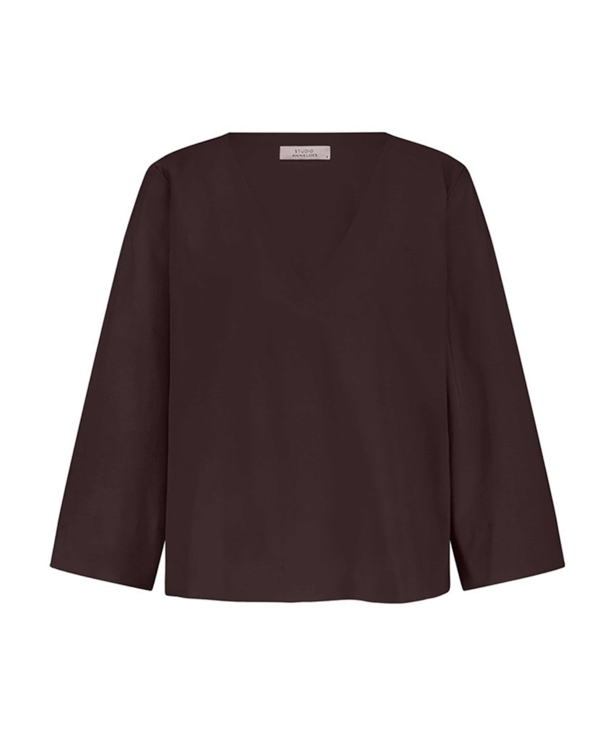 Dames longsleeve bruin