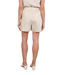 Dagmar Embroidery dames korte broek beige
