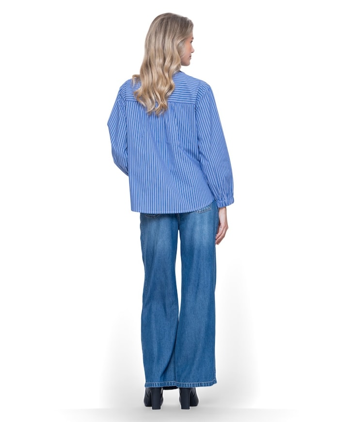 Barrel jeans dames jeans blauw