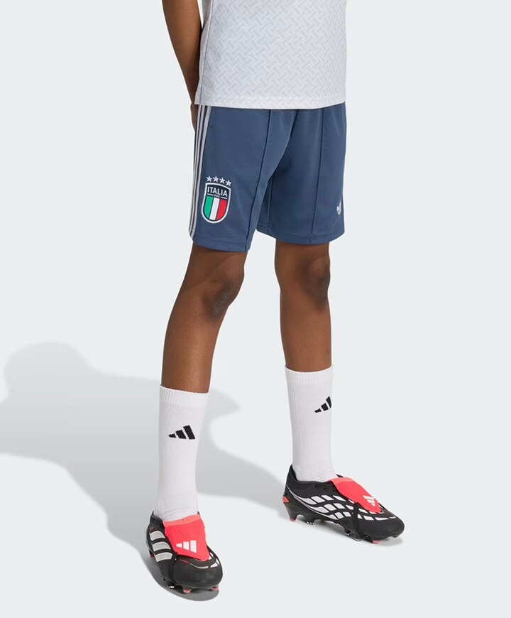Figc A Sho Y jongens shorts blauw