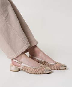dames slingbacks beige