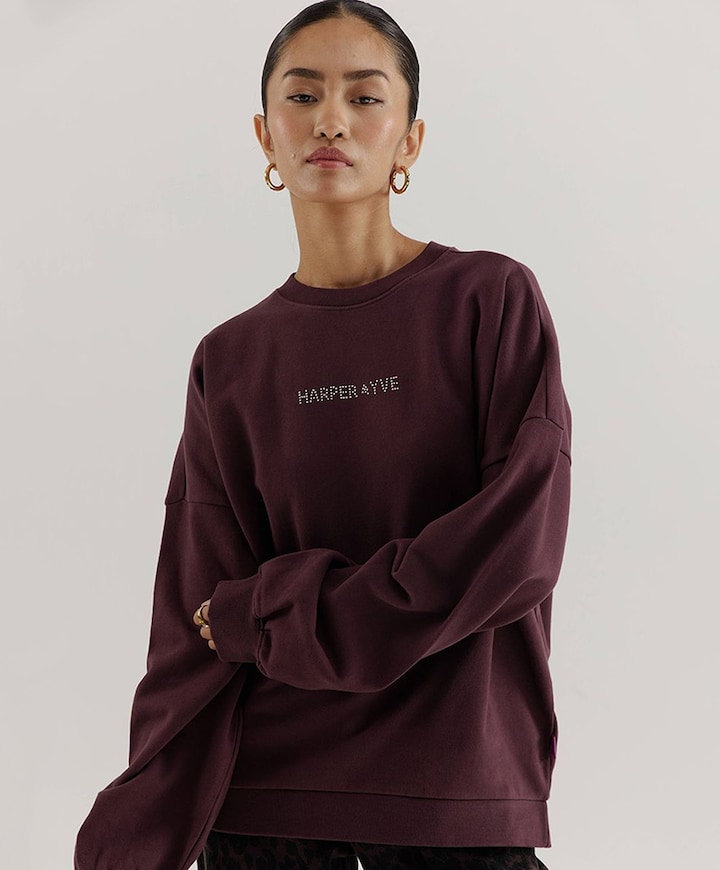 Dames sweater bordeaux