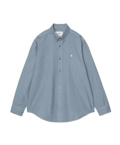 Heren overhemd lange mouw blauw