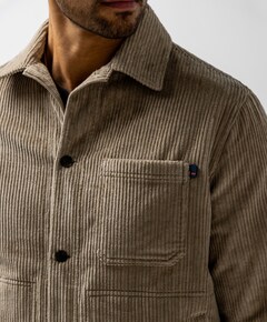 Heren overshirt beige