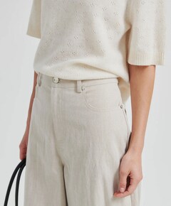 Bacoli Barrel dames broek beige