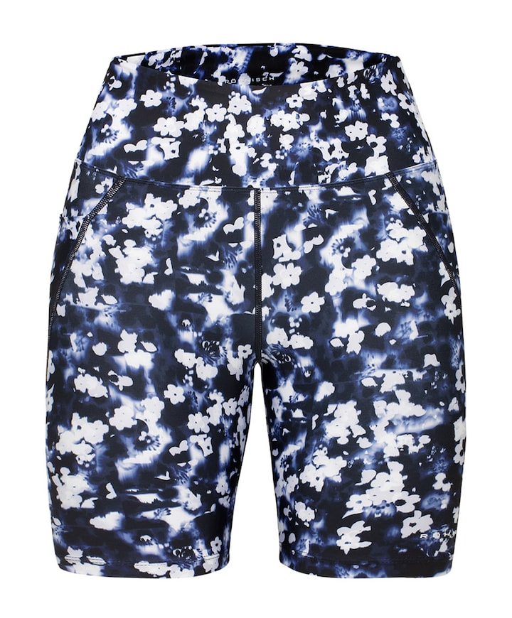 Flattering Printed Bike dames tight short blauw