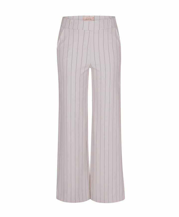 Lexie bonded pinstripe dames broek beige