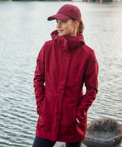 Dames jas bordeaux