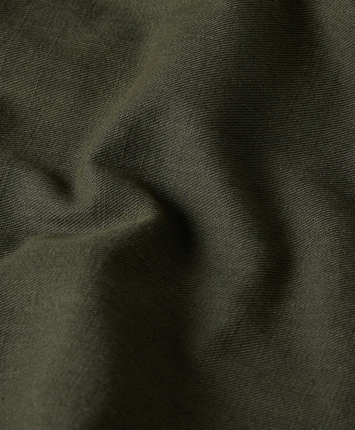 Heren overhemd lange mouw groen