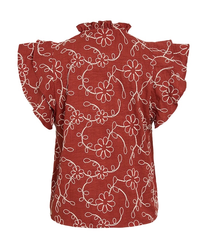 Dames blouse rood